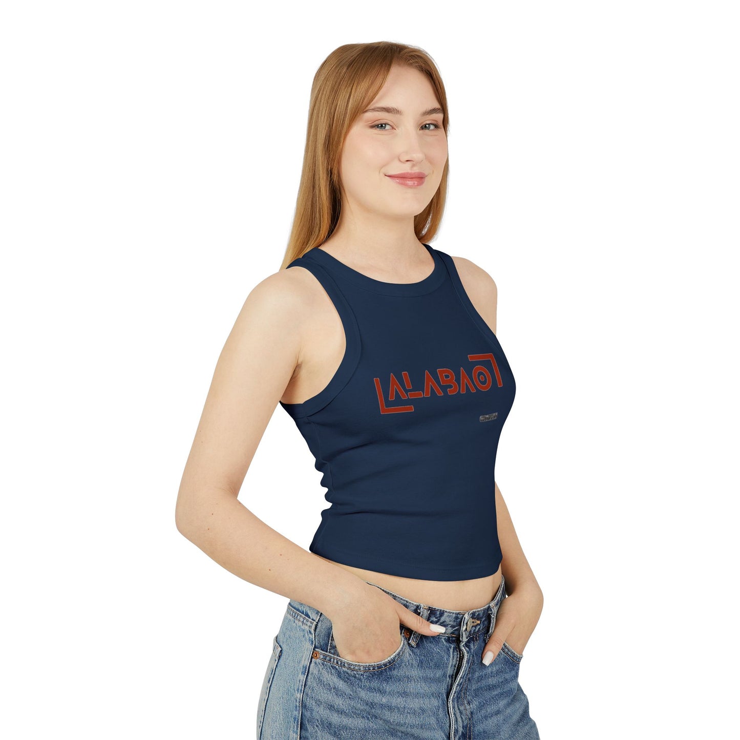 ALABAO - Women's Micro Rib Racer Tank Top