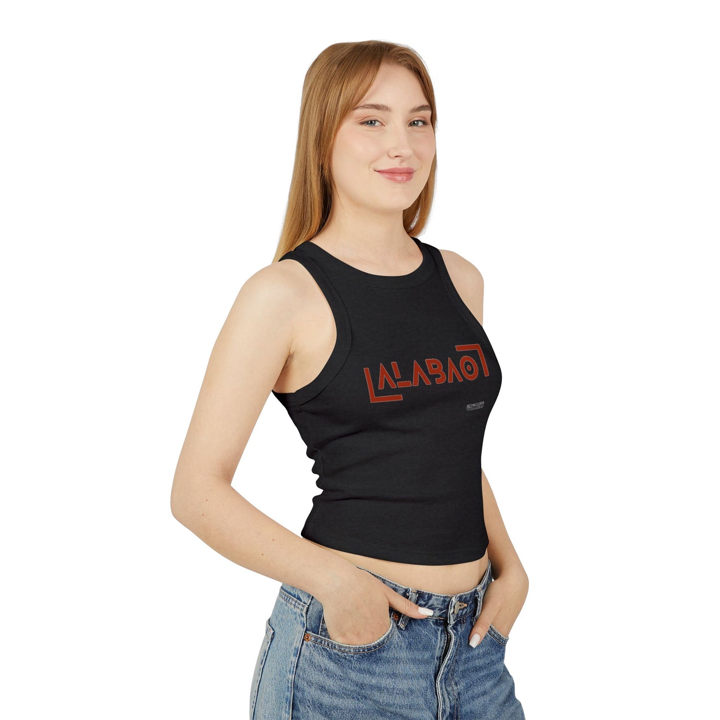 ALABAO - Women's Micro Rib Racer Tank Top