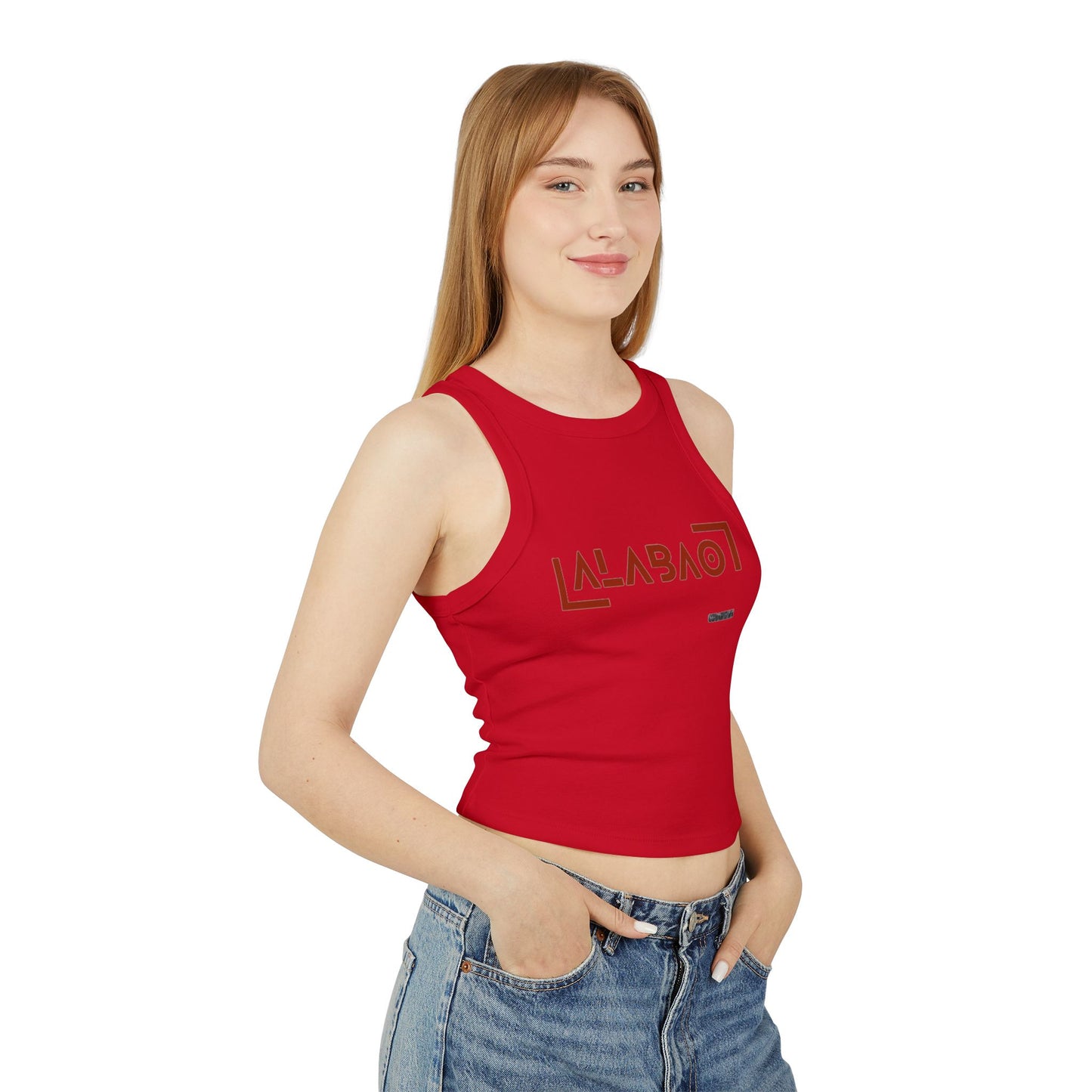 ALABAO - Women's Micro Rib Racer Tank Top