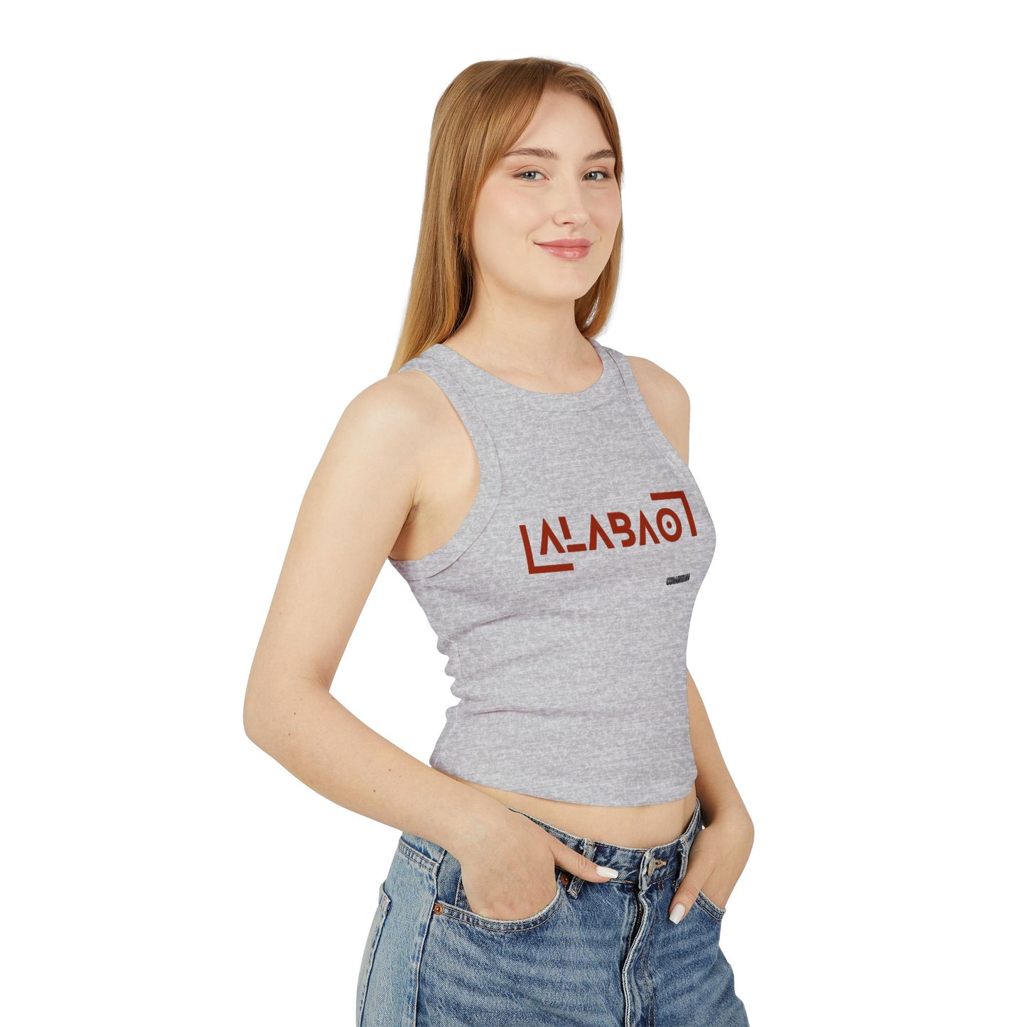 ALABAO - Women's Micro Rib Racer Tank Top